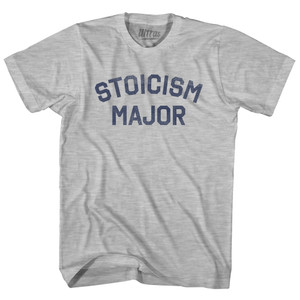 Stoicism Major Womens Cotton Junior Cut T-Shirt - Grey Heather