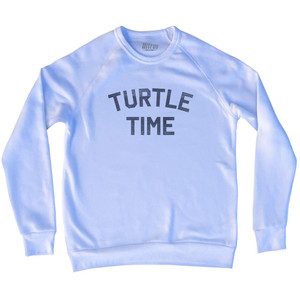 Turtle Time Adult Tri-Blend Sweatshirt - White