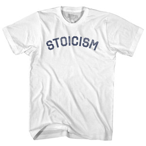Stoicism Adult Cotton T-shirt - White