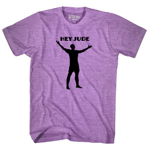 Hey Jude Soccer Celebration Adult Tri-Blend T-shirt - Athletic Purple Hey Jude Soccer Celebration Adult Tri-Blend T-shirt - Athletic Purple