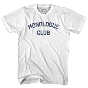 Monologue Club Womens Cotton Junior Cut T-Shirt - White