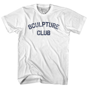 Sculpture Club Adult Cotton T-shirt - White