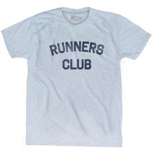 Runners Club Adult Tri-Blend T-shirt - Athletic White