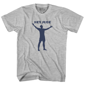 Hey Jude Soccer Celebration Womens Cotton Junior Cut T-Shirt - Grey Heather Hey Jude Soccer Celebration Womens Cotton Junior Cut T-Shirt - Grey Heather