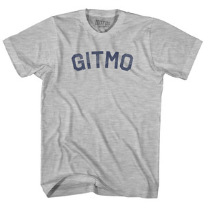 Gitmo Womens Cotton Junior Cut T-Shirt - Grey Heather