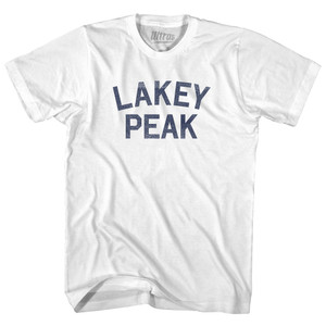 Lakey Peak Adult Cotton T-shirt - White