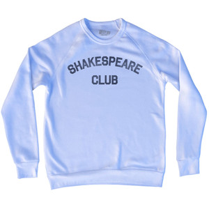 Shakespeare Club Adult Tri-Blend Sweatshirt - White