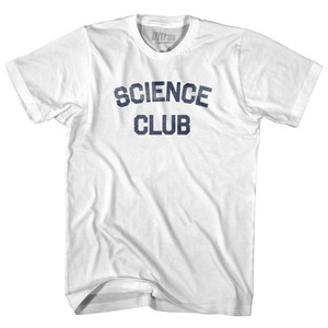 Science Club Womens Cotton Junior Cut T-Shirt - White