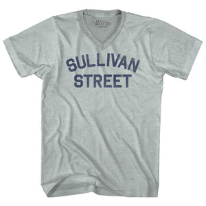 Sullivan Street Adult Tri-Blend V-neck T-shirt - Athletic Cool Grey
