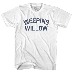 Weeping Willow Adult Cotton T-shirt - White