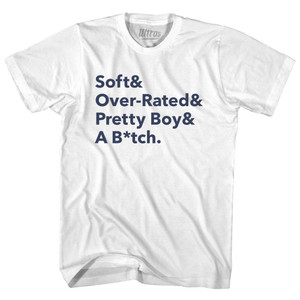 Fab 5 Laettner College Basketball Womens Cotton Junior Cut T-Shirt - White Fab 5 Laettner College Basketball Womens Cotton Junior Cut T-Shirt - White
