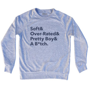 Fab 5 Laettner College Basketball Adult Tri-Blend Sweatshirt - Grey Heather Fab 5 Laettner College Basketball Adult Tri-Blend Sweatshirt - Grey Heather