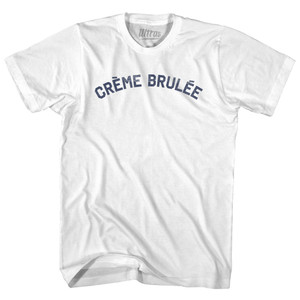 Creme Brulee Adult Cotton T-shirt - White