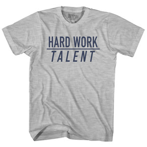 Hard Work Over Talent Youth Cotton T-shirt - Grey Heather Hard Work Over Talent Youth Cotton T-shirt - Grey Heather