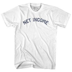 Net Income Womens Cotton Junior Cut T-Shirt - White