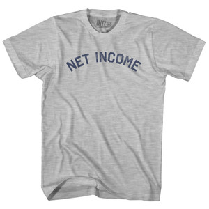 Net Income Adult Cotton T-shirt - Grey Heather