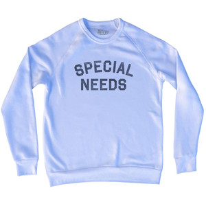 Special Needs Adult Tri-Blend Sweatshirt - White