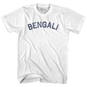 Bengali Womens Cotton Junior Cut T-Shirt - White