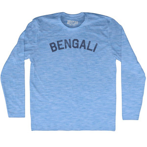 Bengali Adult Tri-Blend Long Sleeve T-shirt - Athletic Blue