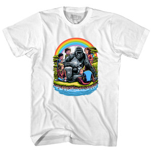 Harambe In Heaven Youth Cotton T-shirt - White Harambe In Heaven Youth Cotton T-shirt - White