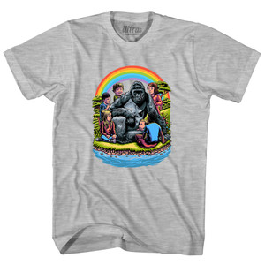 Harambe In Heaven Youth Cotton T-shirt - Grey Heather Harambe In Heaven Youth Cotton T-shirt - Grey Heather