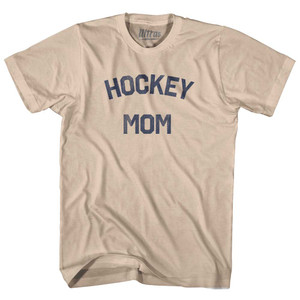 Hockey Mom Adult Cotton T-shirt - Creme