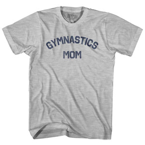 Gymnastics Mom Adult Cotton T-shirt - Grey Heather