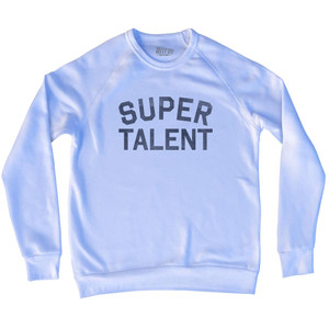 Super Talent Adult Tri-Blend Sweatshirt - White