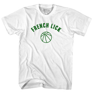 French Lick Basketball Womens Cotton Junior Cut T-Shirt - White