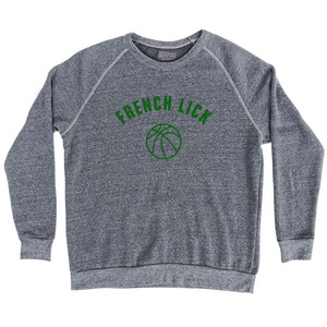 French Lick Basketball Adult Tri-Blend Sweatshirt - Athletic Grey