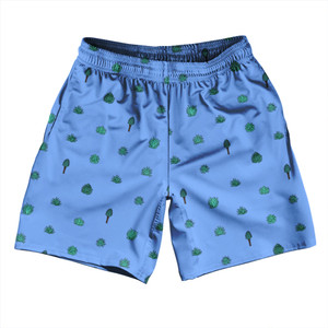 Tequilla Pattern Athletic Running Fitness Exercise Shorts 7" Inseam Shorts Made In USA - Carolina Blue Tequilla Pattern Athletic Running Fitness Exercise Shorts 7" Inseam Shorts Made In USA - Carolina Blue