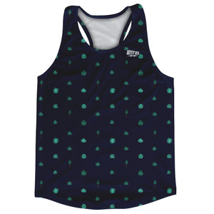 Tequilla Pattern Running Track Tops Made In USA - Navy Blue