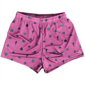 Tequilla Pattern Womens & Girls Sport Shorts End Made In USA - Hot Pink Tequilla Pattern Womens & Girls Sport Shorts End Made In USA - Hot Pink