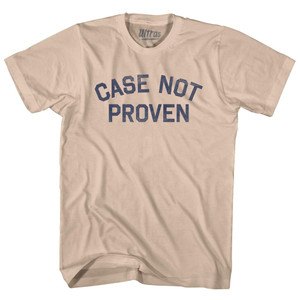 Case Not Proven Adult Cotton T-shirt - Creme