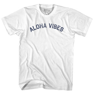 Aloha Vibes Youth Cotton T-shirt - White Aloha Vibes Youth Cotton T-shirt - White