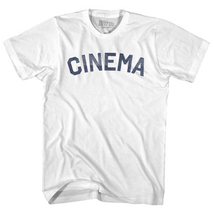 Cinema Womens Cotton Junior Cut T-Shirt - White