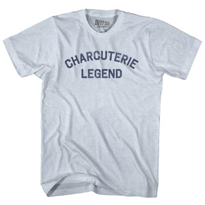 Charcuterie Legend Adult Tri-Blend T-shirt - Athletic White