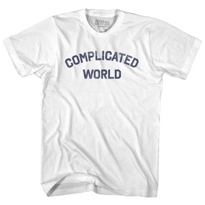 Complicated World Adult Cotton T-shirt - White
