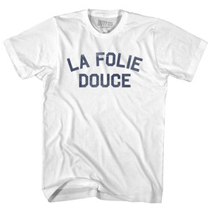 La Folie Douce Adult Cotton T-shirt - White