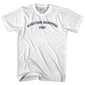 Marathon Swimming Mom Youth Cotton T-shirt - White Marathon Swimming Mom Youth Cotton T-shirt - White