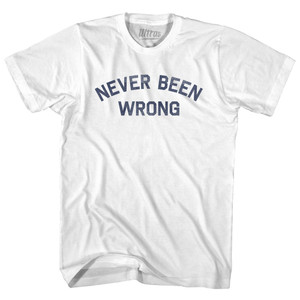 Never Been Wrong Youth Cotton T-shirt - White Never Been Wrong Youth Cotton T-shirt - White