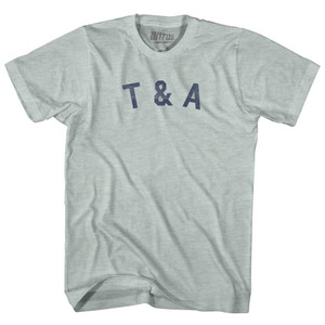 T & A Adult Tri-Blend T-shirt - Athletic Cool Grey