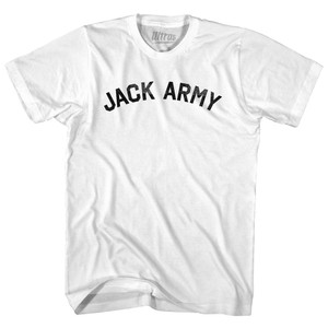 Jack Army Adult Cotton T-shirt - White