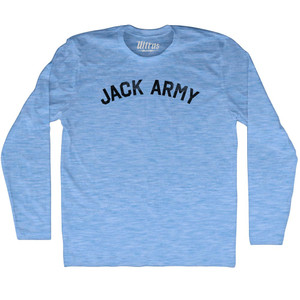 Jack Army Adult Tri-Blend Long Sleeve T-shirt - Athletic Blue