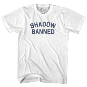 Shadow Banned Womens Cotton Junior Cut T-Shirt - White