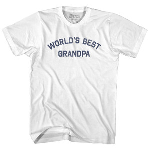 World's Best Grandpa Youth Cotton T-shirt - White