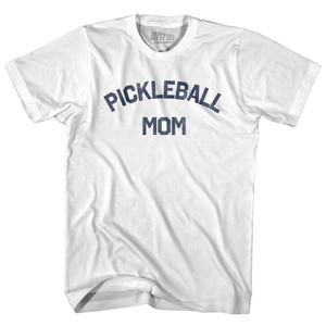 Pickleball Mom Womens Cotton Junior Cut T-Shirt - White