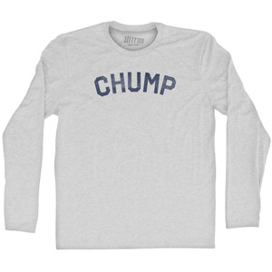 Chump Adult Cotton Long Sleeve T-shirt - Grey Heather