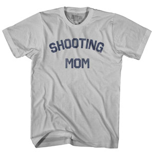 Shooting Mom Adult Cotton T-shirt - Cool Grey