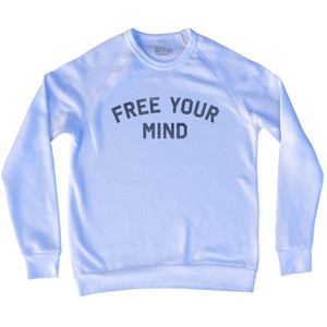 Free Your Mind Adult Tri-Blend Sweatshirt - White